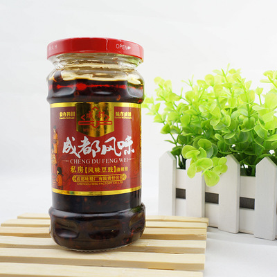 【产地销售批发四川特产辣酱成都牌风味豆豉油辣椒 280g】价格,厂家,图片,调味酱,成都喜旺商贸-